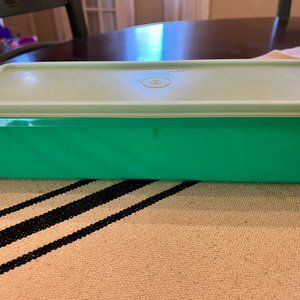 Vintage Tupperware Green Celery Keeper Crisper Container 892-2 w/lid 893-1
